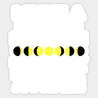 Dinking Problem Phases Of The Moon Pickleball Sticker